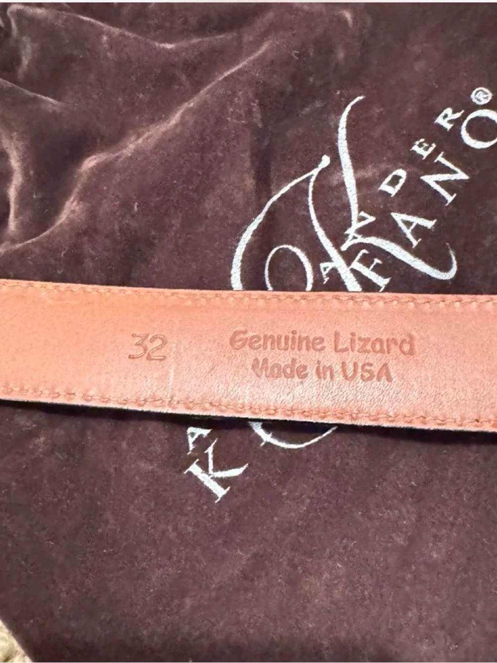 Alexander Kalifano  Men's Belt with  Sterling Silver Buckle and fittings.